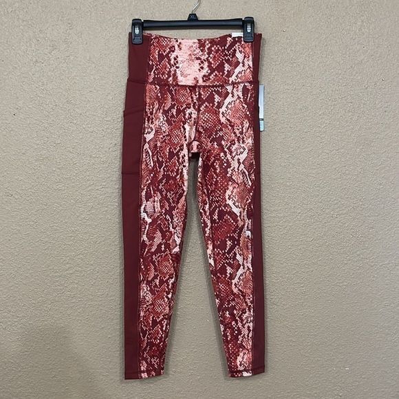 Ideology Snakeskin-Print 7/8 Leggings-S - Picture 2 of 10